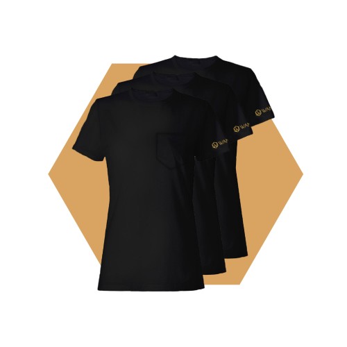 Dámské Tričko Pure Black Wantee černé 3-Pack