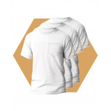 Pánské Tričko Pure White Wantee bílé 3-pack