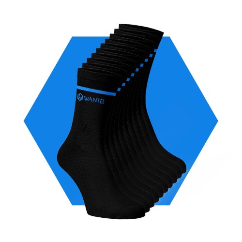 Ponožky Basic Black and Blue Wantee 10-pack Ponožky Basic Black and Blue Wantee 10-pack