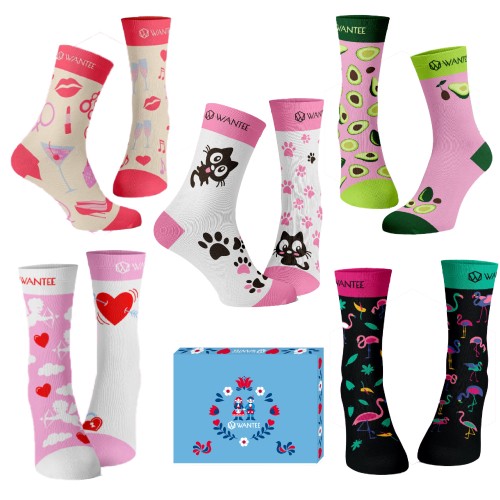 Ponožky Dámský Klub Wantee 5-pack dárkový box