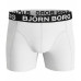 Pánské boxerky Björn Borg Solid Cotton Stretch 2-pack-bílé a černé