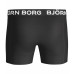 Pánské boxerky Björn Borg Solid Cotton Stretch 2-pack-bílé a černé