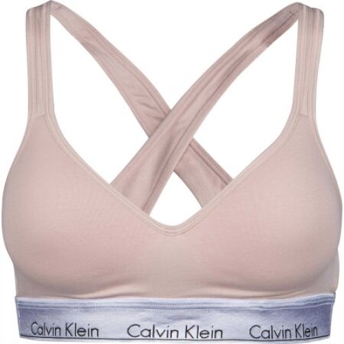 Dámská podprsenka Calvin Klein MC Metallic-Lift Bralette béžová