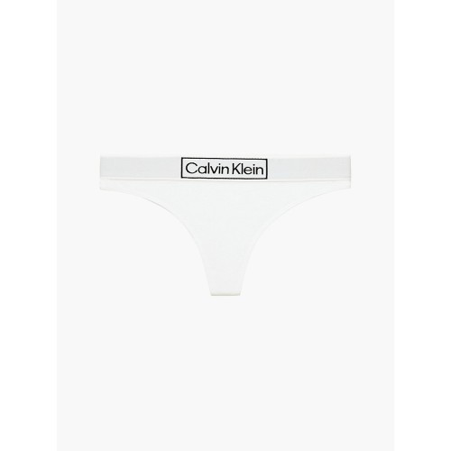 Dámská tanga Calvin Klein Reimagined Heritage Thong bílé