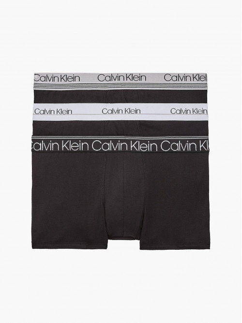 Pánské boxerky Calvin Klein Cotton Stretch Trunk 3-pack černé