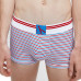 Pánské boxerky Calvin Klein CK ONE Blue Logo bílé proužky