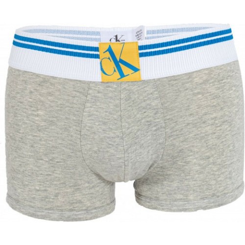 Pánské boxerky Calvin Klein CK ONE Yellow Logo šedé