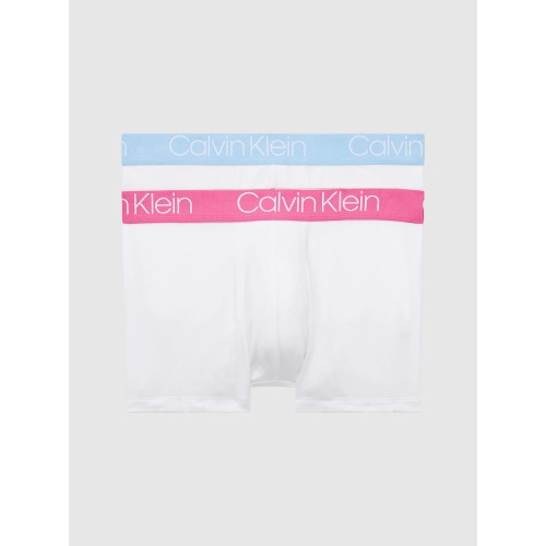 Pánské boxerky Calvin Klein Cotton Stretch Trunk 2-pack bílé