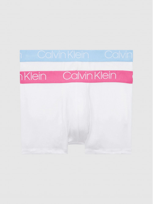 Pánské boxerky Calvin Klein Cotton Stretch Trunk 2-pack bílé