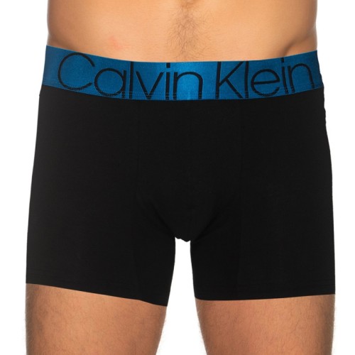 Pánské boxerky Calvin Klein ICON COTTON GRAPHIC TRUNK artéská modrá