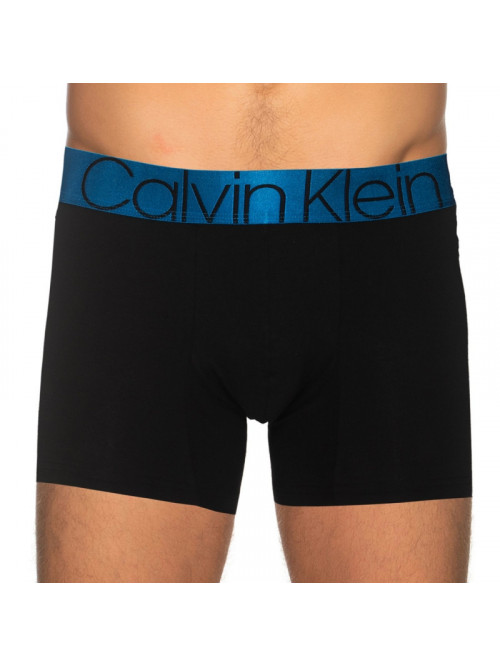 Pánské boxerky Calvin Klein ICON COTTON GRAPHIC TRUNK artéská modrá