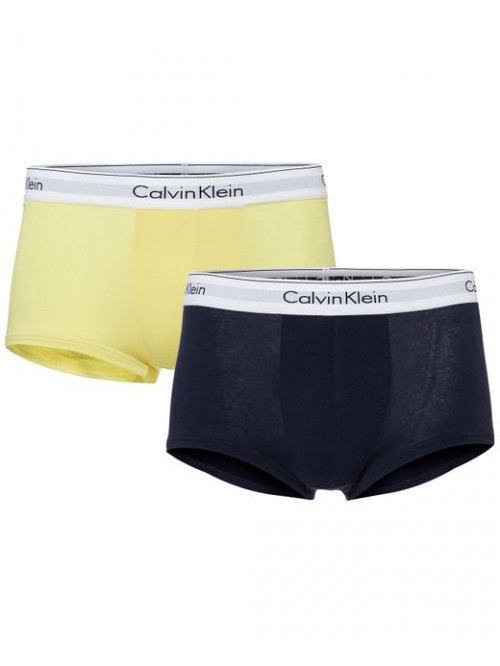 Pánské boxerky Calvin Klein Modern Cotton žluté, modré 2-pack