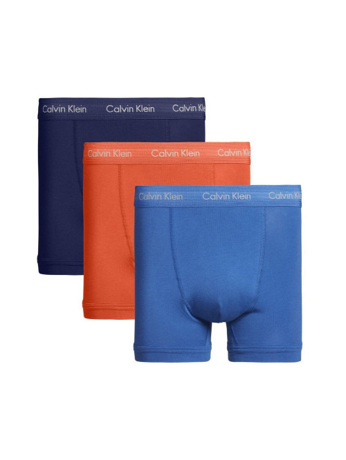 Pánské boxerky Calvin Klein Trunk 3-pack navy, modré, oranžové