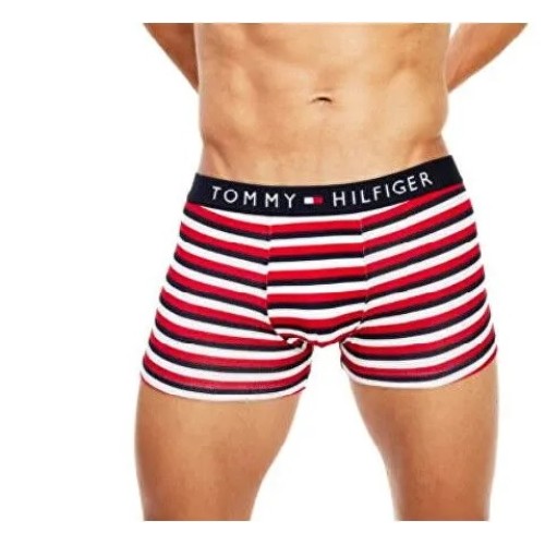 Pánské Boxerky Tommy Hilfiger All-Over Print Cotton Trunks proužkované
