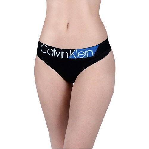 Dámské kalhotky Calvin Klein W/Commodore blue Bikini černé