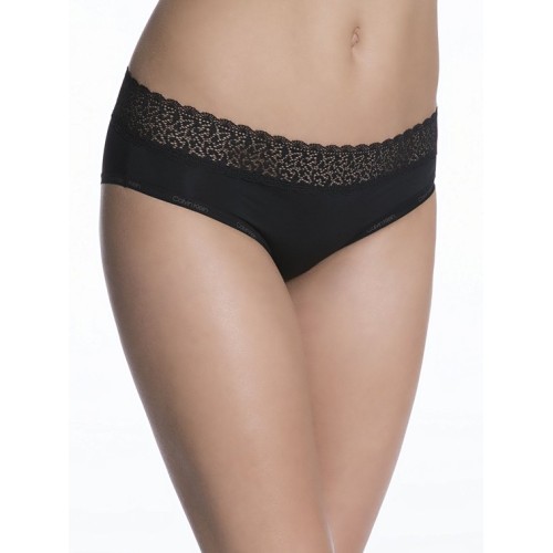 Dámské kalhotky Calvin Klein Hipster Flirty černé