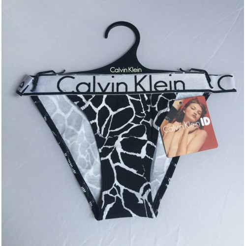 Dámské kalhotky Calvin Klein ID Cotton černo-bílé