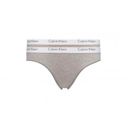 Dámské kalhotky Calvin Klein One Cotton Bikini šedé 2-pack