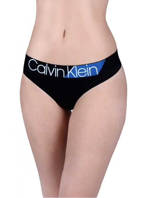 Dámská tanga Calvin Klein Bold Accent černé