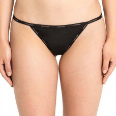 Dámske tangá Calvin Klein Sheer Marq černé