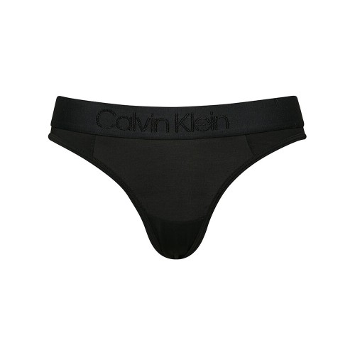 Dámske kalhotky Calvin Klein Tonal Logo Bikini černé