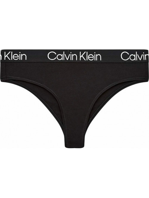 Dámské kalhotky Calvin Klein Structure Cotton - High Leg Brazilian černé