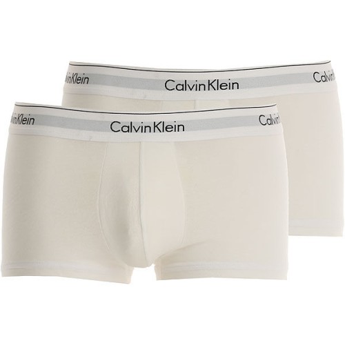 Pánské boxerky Calvin Klein Modern Cotton Stretch bílé 2-pack
