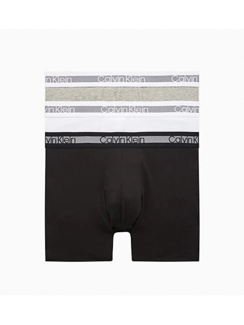 Pánské boxerky Calvin Klein Cooling Trunk bílé, šedé, černé 3-pack