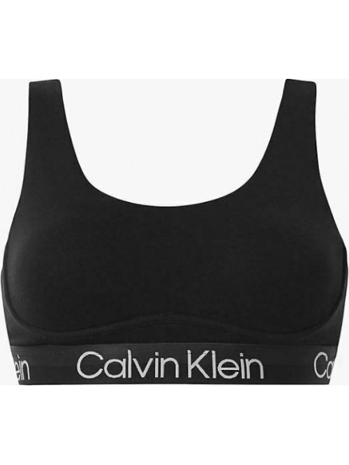 Dámská podprsenka Calvin Klein Structure Cotton - Unlined Bralette černá
