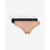 Dámské tanga Calvin Klein s krajkou černé, bílé, béžové 3-pack