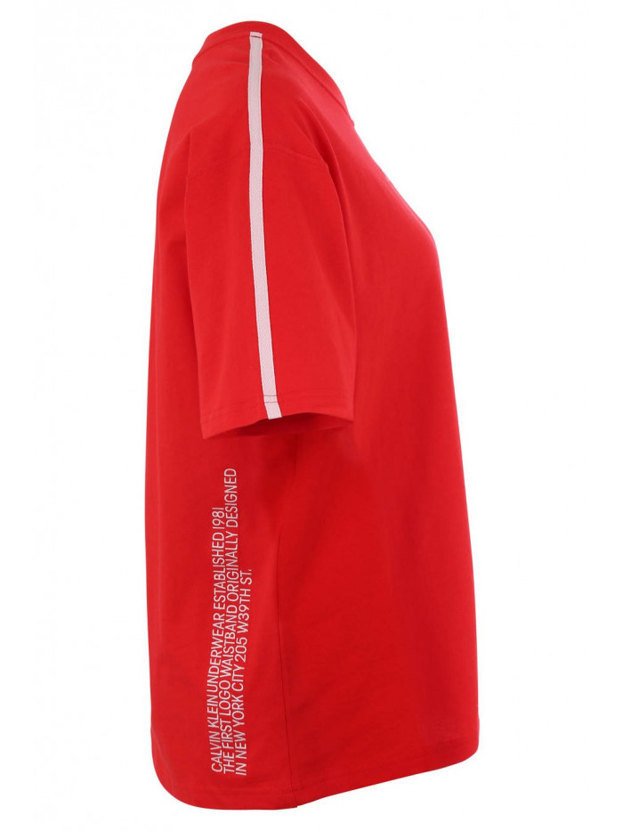 Dámské tričko Calvin Klein SS Crew Neck červené