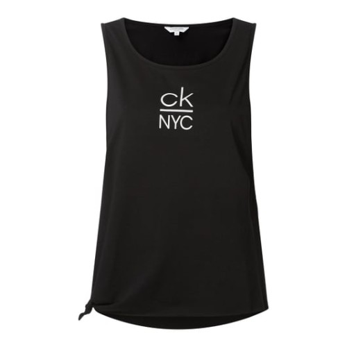 Dámské tílko Calvin Klein Side Knotted Tank černé