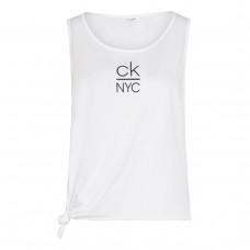 Dámské tílko Calvin Klein Side Knotted Tank bí...