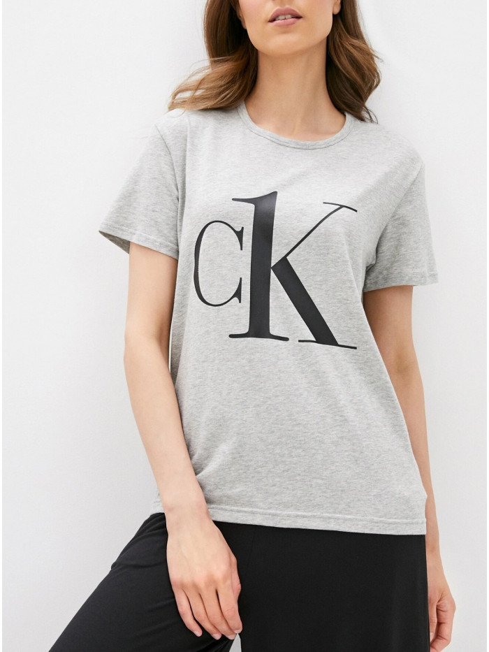 Dámské triko Calvin Klein CK ONE Logo šedé