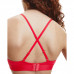 Dámská podprsenka Calvin Klein Monolight CTN Holiday-LGHT Lined Triangle červená