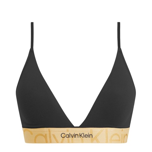 Dámská podprsenka Calvin Klein Monolight CTN Holiday-LGHT Lined Triangle černá