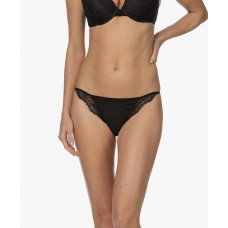 Dámské kalhotky Calvin Klein Black Linear Lace-B...