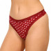 Dámská tanga Calvin Klein Bottoms up Refresh Thong hnědé, oranžové, bordó s hvězdičkami 3-pack
