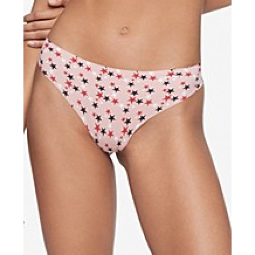 Dámská tanga Calvin Klein Bottoms Up Refresh Thong růžové s hvězdičkami