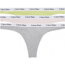 Dámská tanga Calvin Klein Carousel Thong šedé,...
