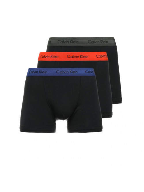 Pánské boxerky Calvin Klein Cotton Stretch černo - modré, červené, šedé 3-pack