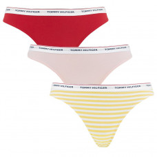 Dámská tanga Tommy Hilfiger Polka Dot Thongs 3-p...