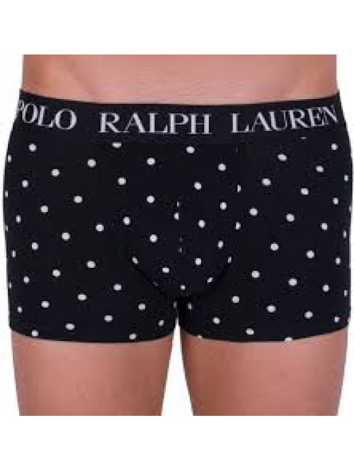 Pánské boxerky Polo Ralph Lauren Print Classic Trunk černé puntíkované