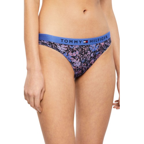 Dámské kalhotky Tommy Original Lace-Lace Bikini Print modré