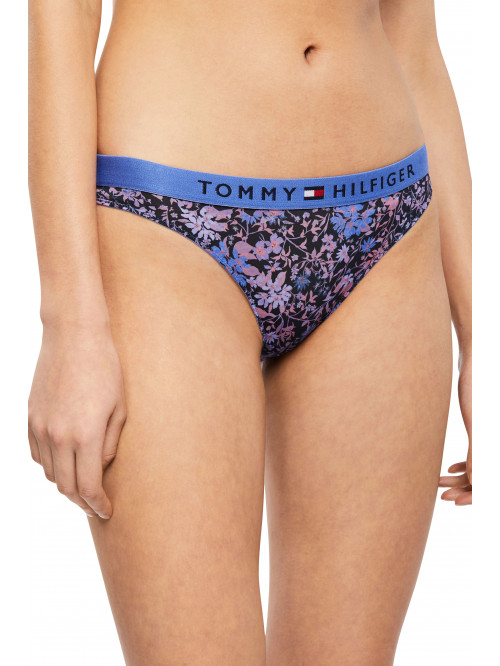 Dámské kalhotky Tommy Original Lace-Lace Bikini Print modré