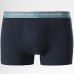 Pánské boxerky Tommy Hilfiger Premium Essentials WB Trunk Tmavě modré s černým, mátovým a červeným pasem 3-pack