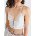 Dámská podprsenka Tommy Hilfiger Eyelet-Triangle Bra ivory