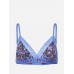 Dámská podprsenka Tommy Hilfiger Original Lace-Unlined Lace Triangle Print modrá
