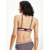 Dámská podprsenka Tommy Hilfiger Sheer Stripe - Triangle Bralette Navy 