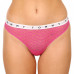 Dámske tanga s krajkou Tommy Hilfiger Full Lace Thong 3-pack vícebarevné - žluté, růžové, zelené